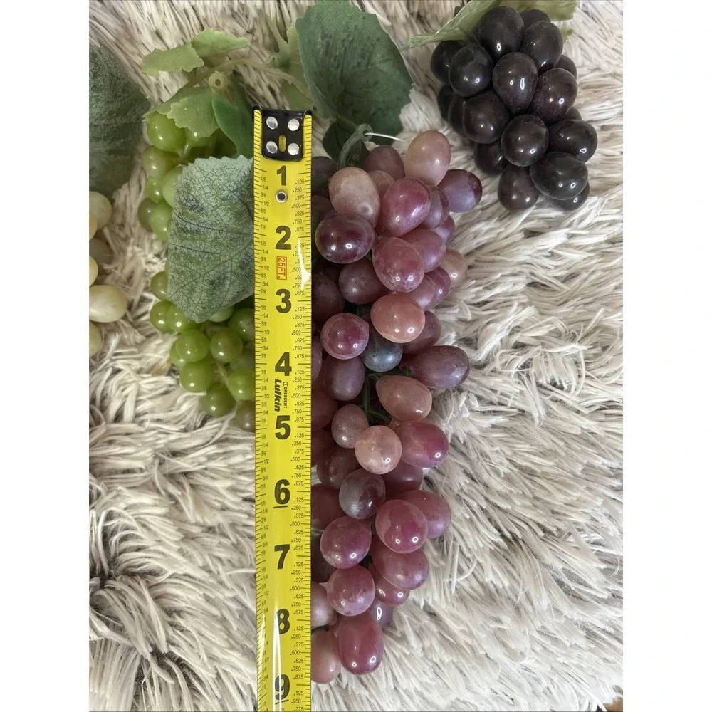 LARGE LOT OF Vintage Grape Clusters Rubber Mid Century Fake Fruit Decor‎ VARIOUS